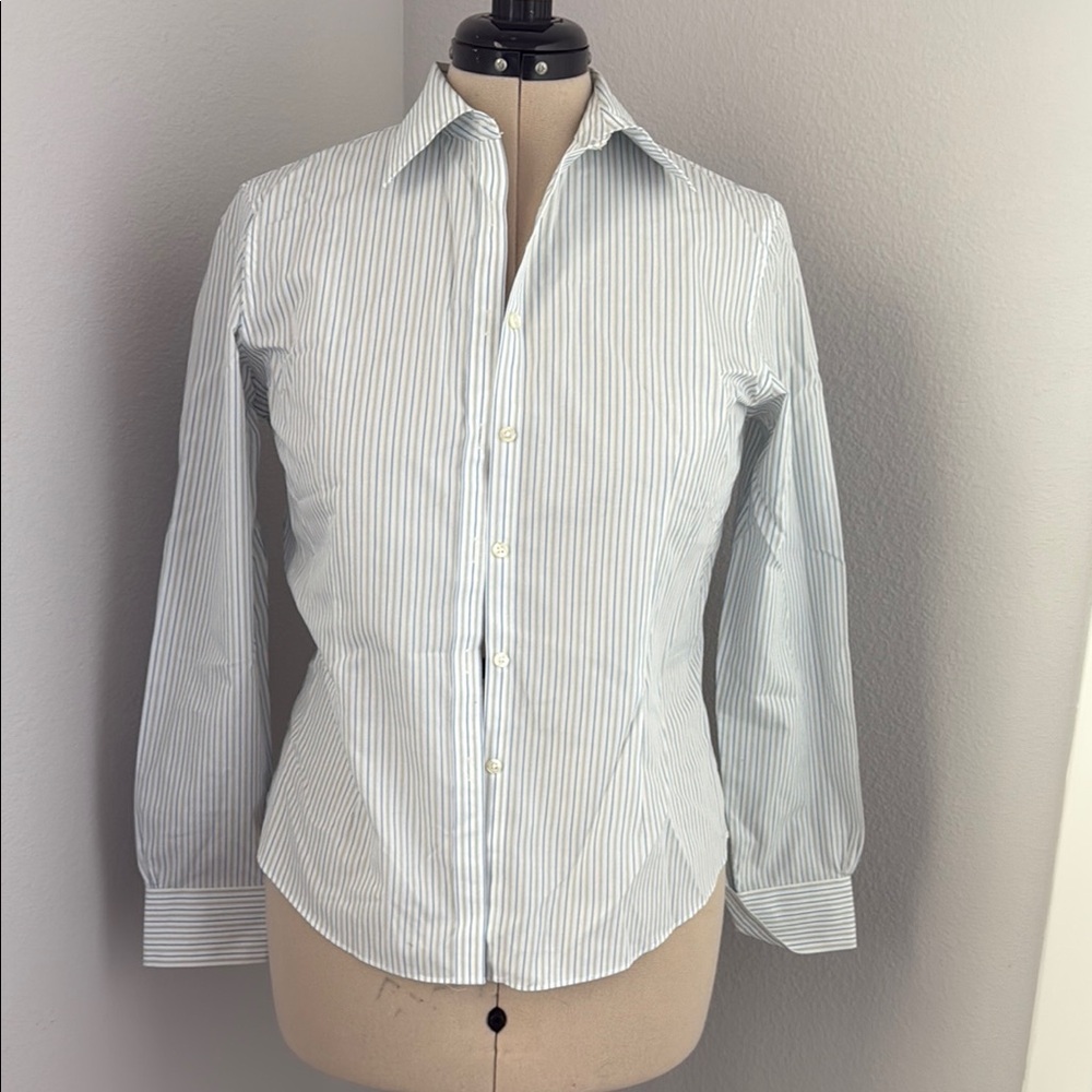 Brooks Brothers Blue Striped Button Down Shirt